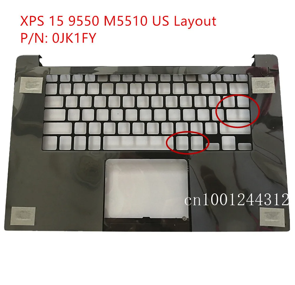 95New Original For XPS 15 9550 Precision 5510 M5510  US Palmrest Upper Case Keyboard Bezel Cover 0JK1FY