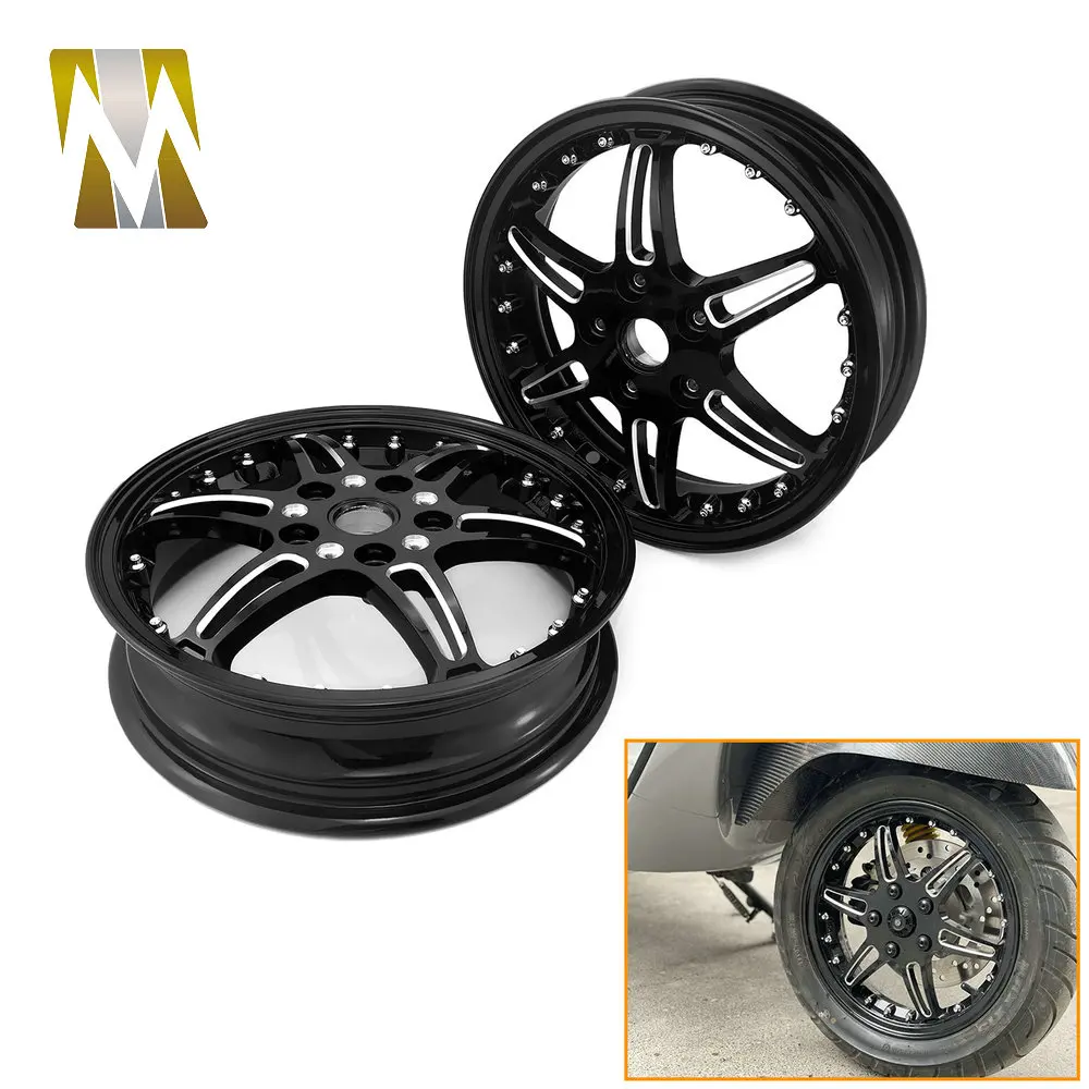 

Motorcycle Modified Wheels CNC Aluminum Wheel Hub Rims Frame Modification Accessories For GTS 250 300 GTV 300 GTS300