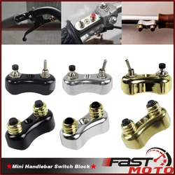 Mini Handlebar Switch Block Momentary Push Button Toggle 7/8