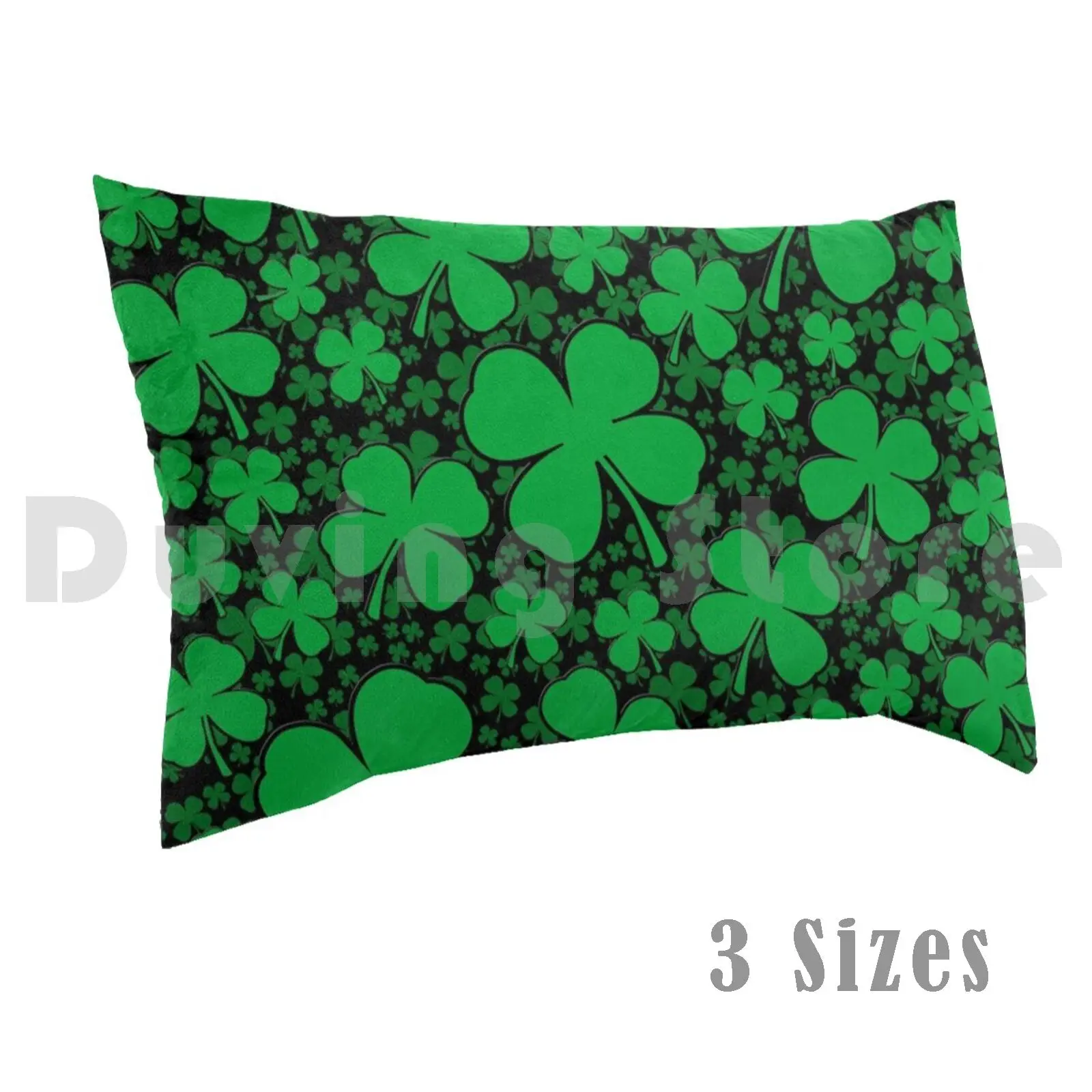 A Shamrock Field For DayPillow case Green Day Party Shamrocks Irish Irish Irish Style Beer Shamrock