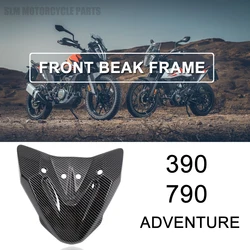 NEW Motorcycle Front Beak Frame Nose Fairing Cowl Fender For 390 790 Adventure ADV 2019 2020 2021 890 Adventure Carbon Fiber