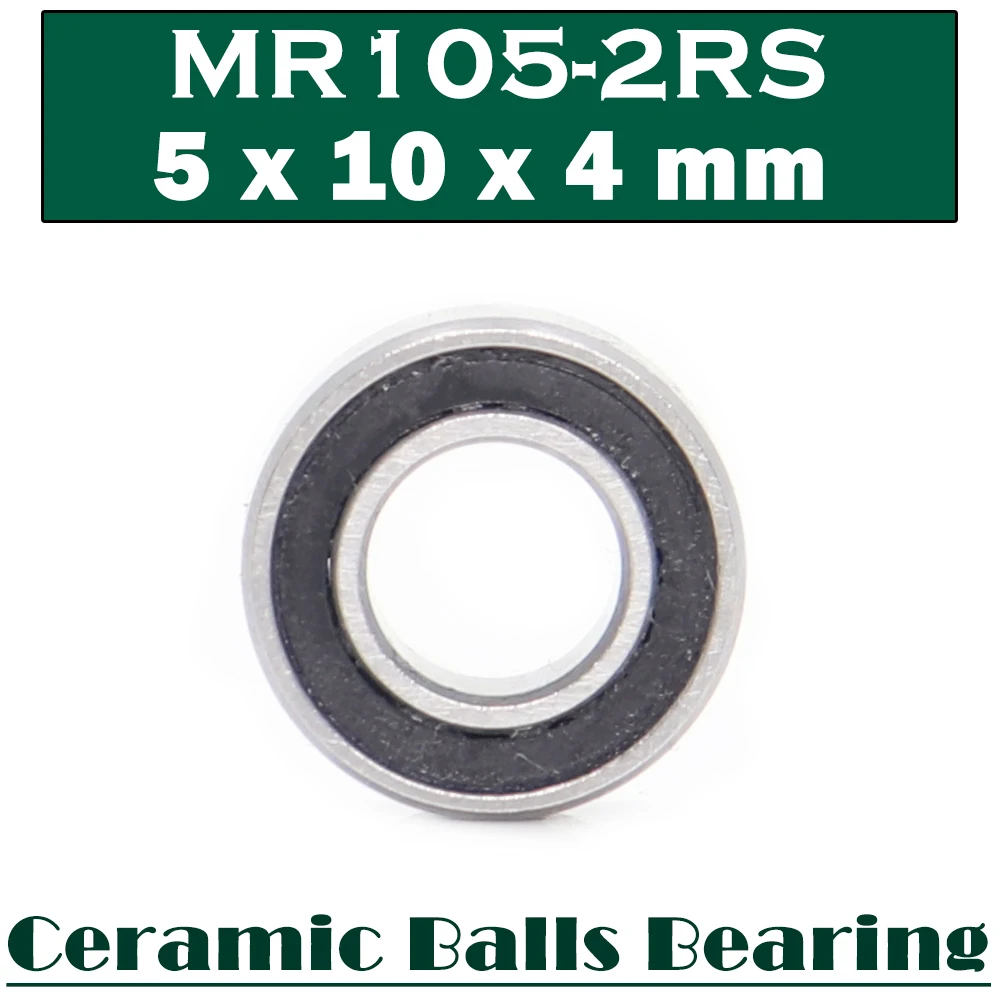 MR105 Hybrid Ceramic Bearing 5*10*4 mm ( 1 PC ) Industry Motor Spindle MR105HC Hybrids Si3N4 Ball Bearings 3NC MR105RS