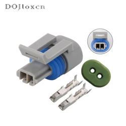 2/5/10/20/50/100 Sets 2 Pin Lntake Air Temp Temperature Sensor Plug Waterproof Electrical Wire Female Connector For GM 12162197