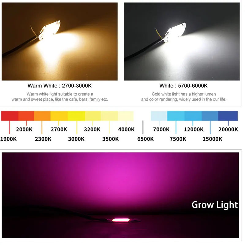 Imagem -06 - Full Spectrum Cob Led Lamp Chip ac Grânulos de Led Caixa de Lâmpada Não Precisa de Driver 110v 220v 10w 20w 30w 50w Peças por Lote