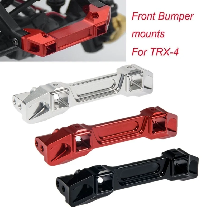 YEAHRUN Aluminum Alloy Front & Rear Bumper Mounts Bracket for TRX-4 1/10 RC Crawler Car Upgrade Parts Accessories