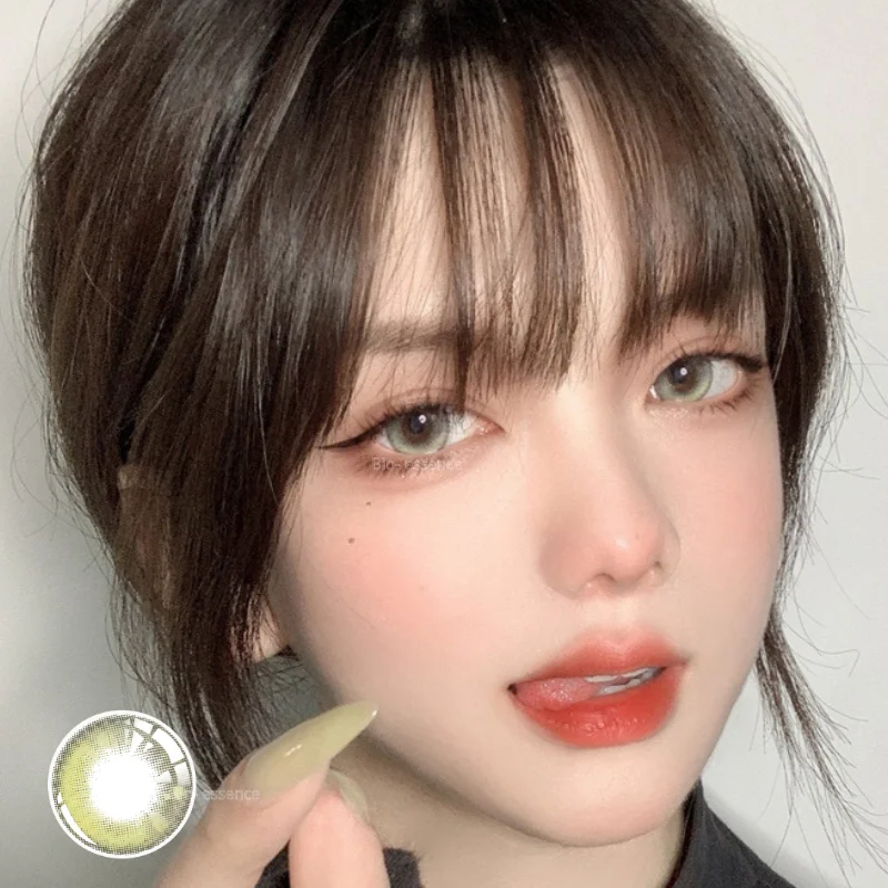 Bio-essence Contact Lenses for Eyes with Degree 1 Pair Big Eye Lenses Brown Lenses Fog Pearl Lens Korean Lenses Natural Lenses