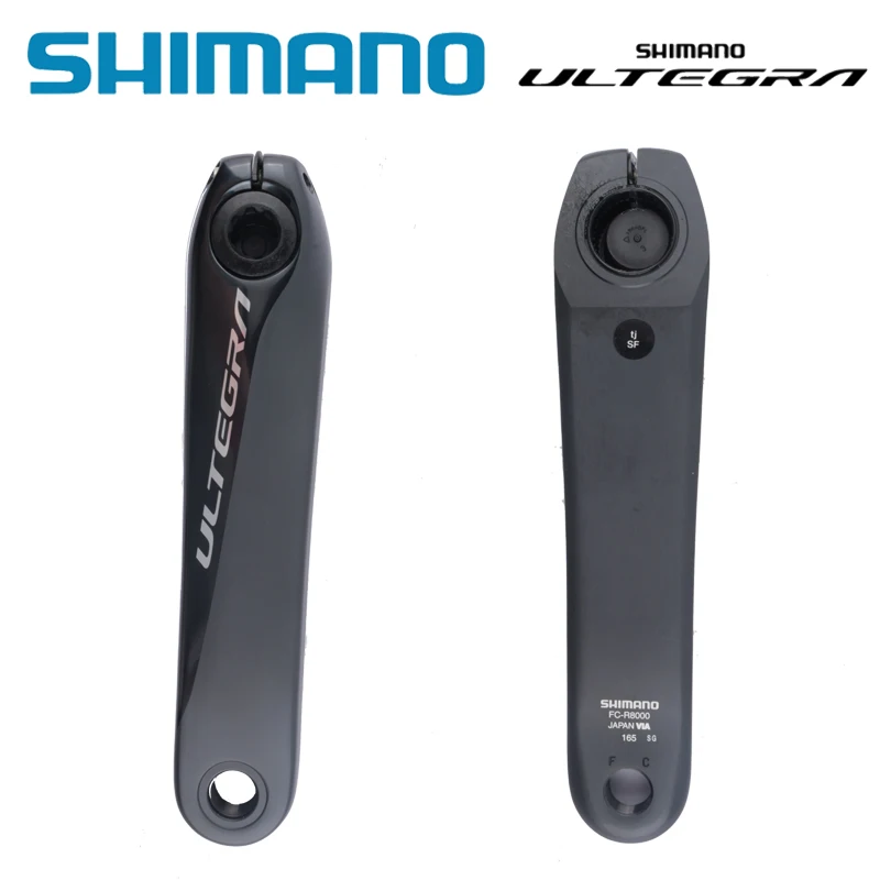 SHIMANO ULTEGRA-Pedaleiras para bicicletas de estrada, pedaleiras laterais esquerda e direita, R8000, 165mm, 170mm, 172.5mm, 175mm, Original Shimano