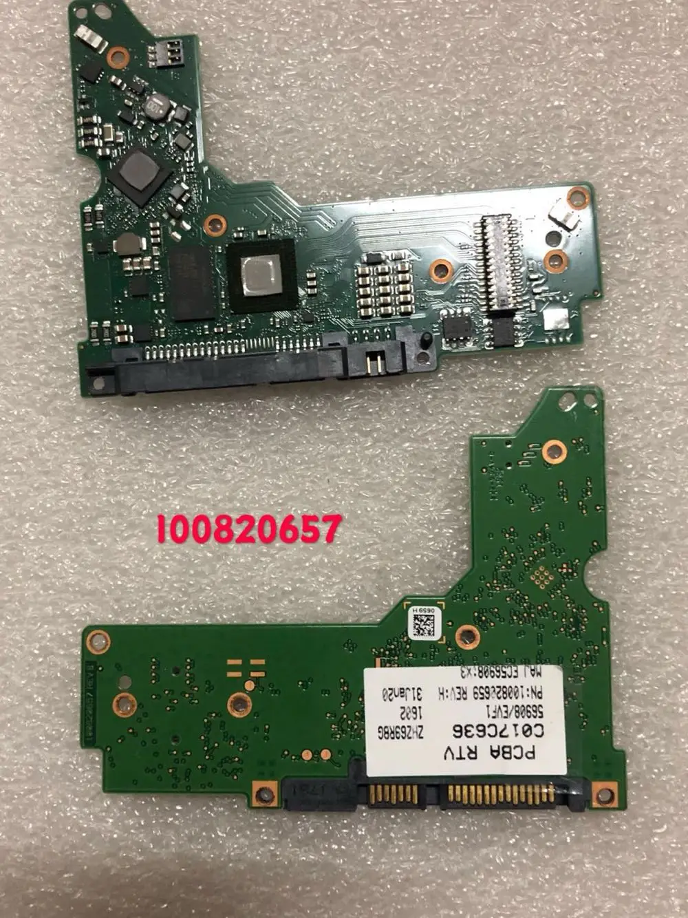 

HDD PCB Logic Printed Circuit Board 100820657 REV B for Seagate 3.5 SATA Hard Drive Repair Data Recovery 12T 14T ST12000NM0008