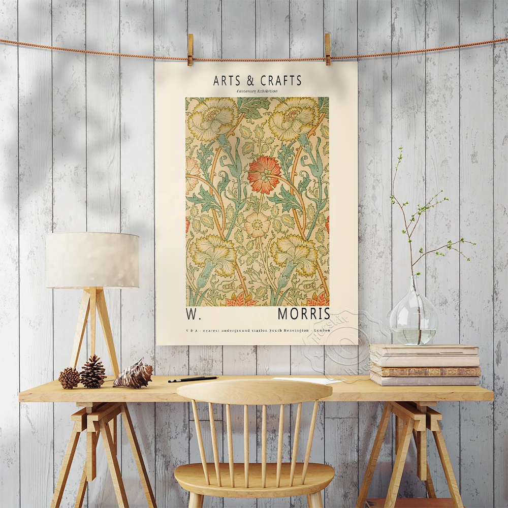 Art Craft Museum - Poster Pameran William Morris, Seni Dinding