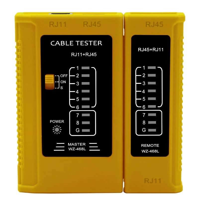 Cavo RJ45 professionale Lan tester Network Cable Meter RJ45 RJ11 RJ12 CAT5 CAT6 UTP LAN Cable PC strumenti di misurazione della rete