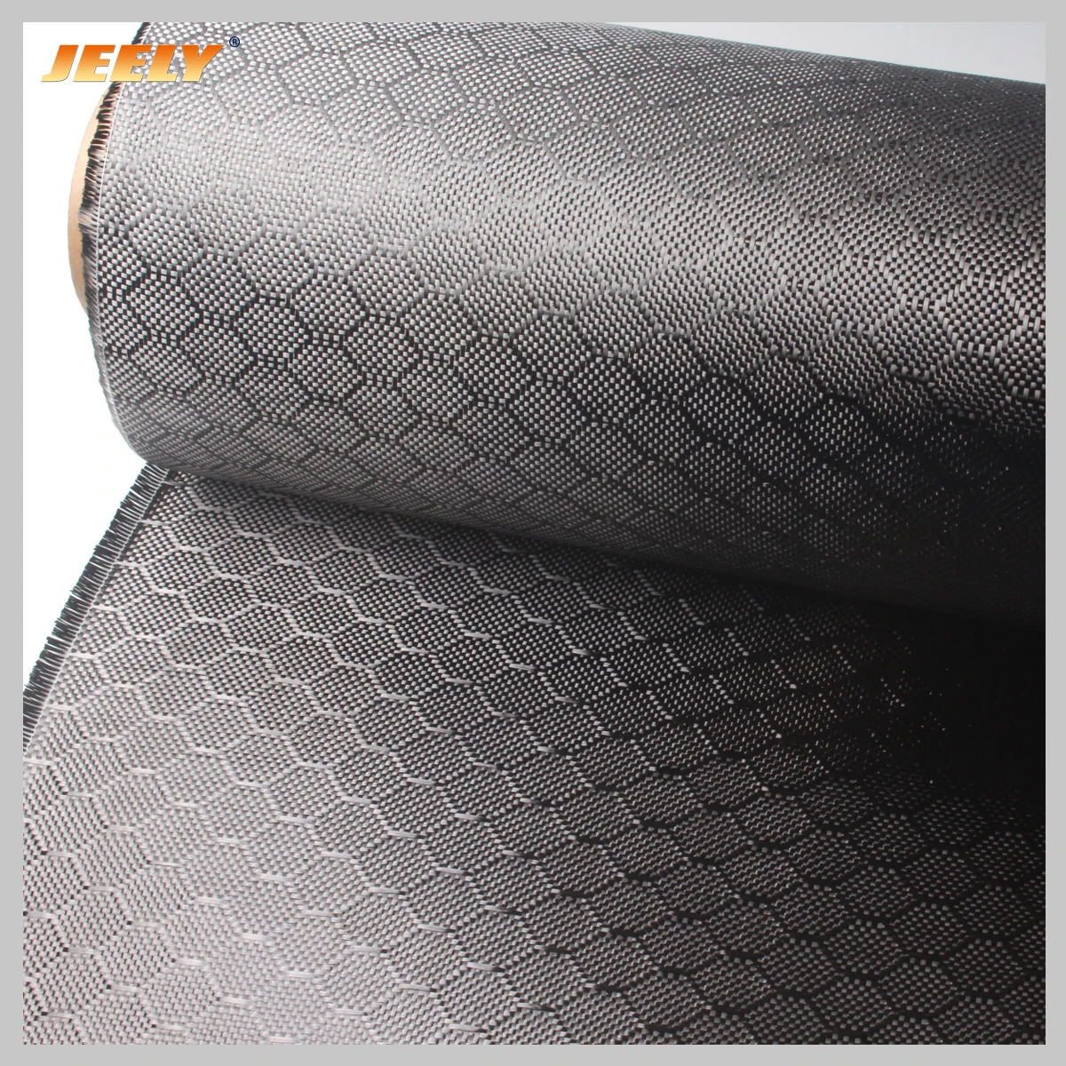 Black Colour 3K 240gsm Hexagonal Carbon Fiber100% Fabric