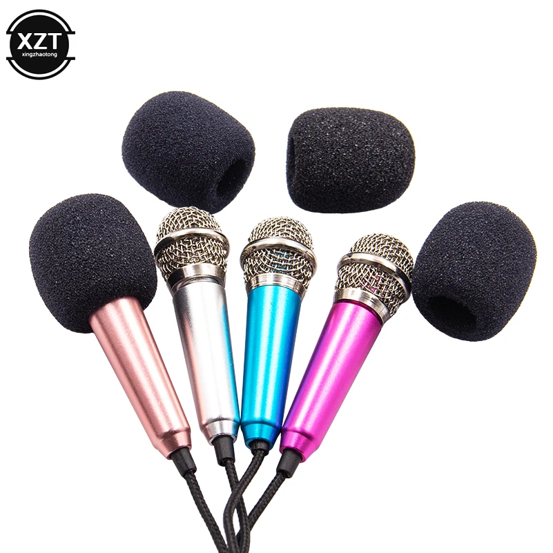 Newest Mini Jack 3.5mm Studio Lavalier Professional Microphone Handheld Mic for Computer for iPhone ipad karaoke
