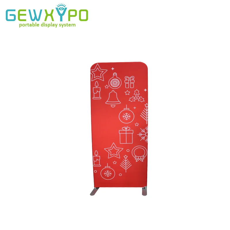 80cm Width Portable Straight Full Color Printed Graphics With Aluminum Banner Stand,Tension Fabric Display Backwall(Optional)