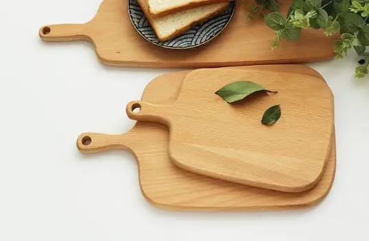 Wooden Cutting Boards Fruit Plate Whole Wood Chopping Blocks Beech Baking Bread Board Tool No Cracking Deformation