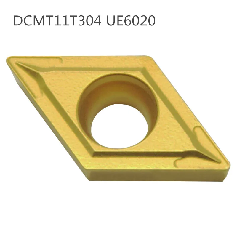 DCMT11T304 UE6020 insertos de carburo herramienta de torneado interno DCMT 11T304 herramientas de torno cortador herramienta CNC