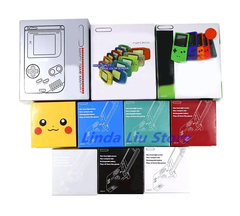 1pc Replacement For GB GBC GBA GBA SP Game Console New Packing Box Carton for Gameboy Color game Controller Package Carton