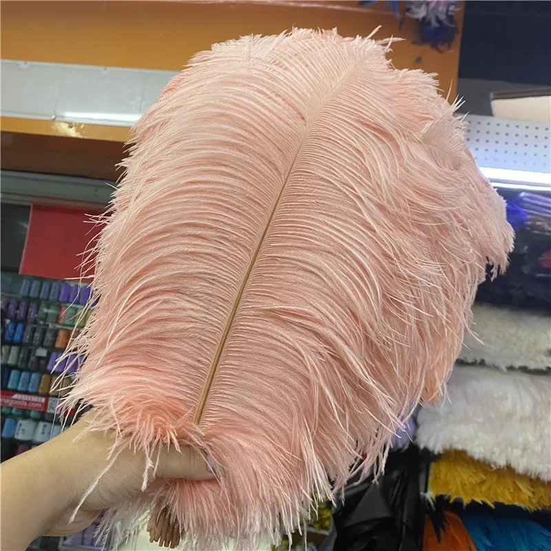 The New 50pcs/lot beautiful ostrich feather 45-50cm/18-20inches Jewelry Wedding celebration Home Craft diy plumes