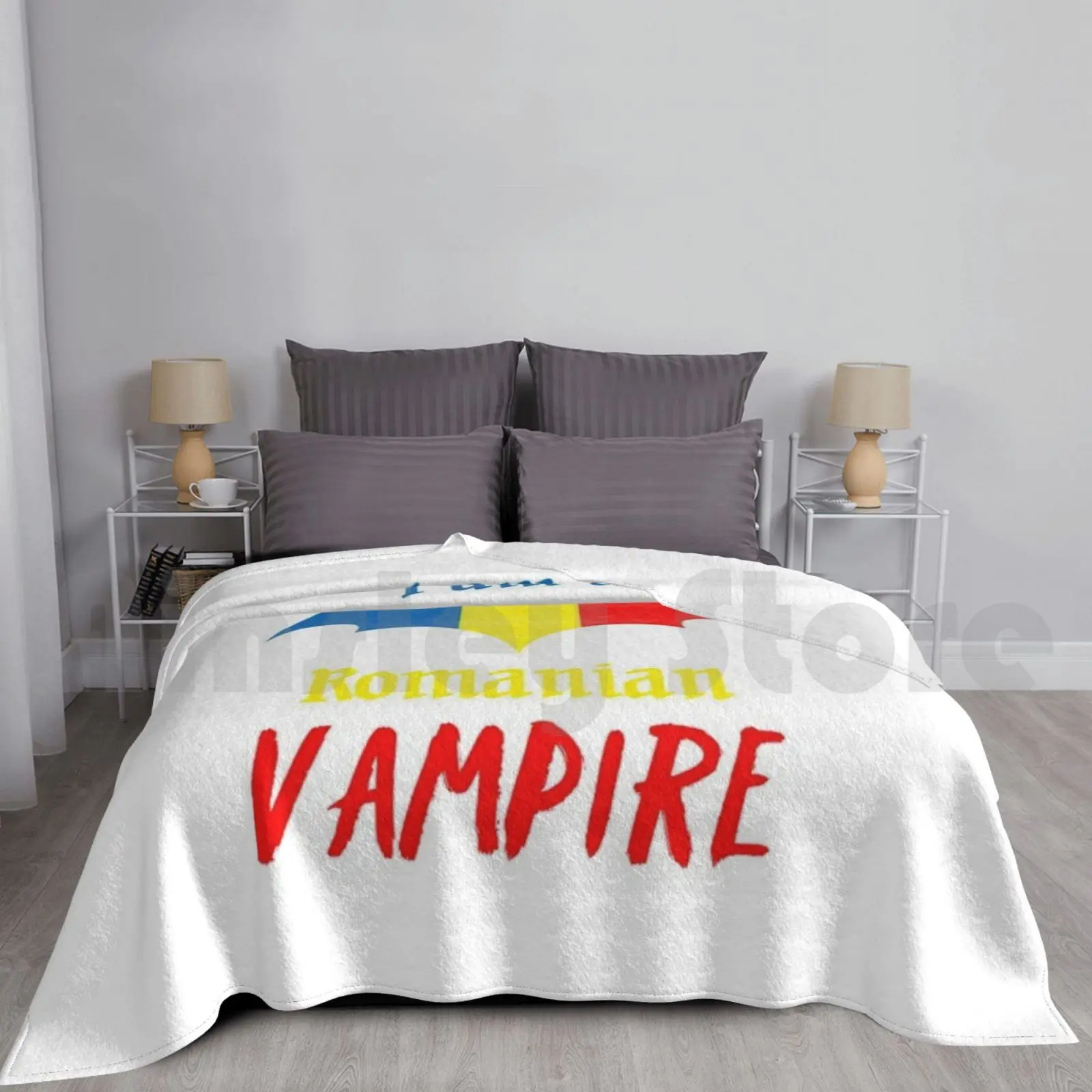 Romanian Vampire Halloween Blanket For Sofa Bed Travel Zombie Halloween Vampire Costume Monster Romania Romanian