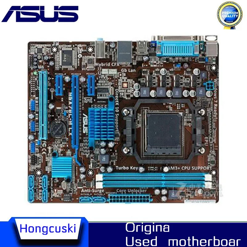 

For Asus M5A78L-M LX Desktop Motherboard 760G 760L Socket Socket AM3 AM3+ DDR3 UEFI BIOS Original Used Mainboard