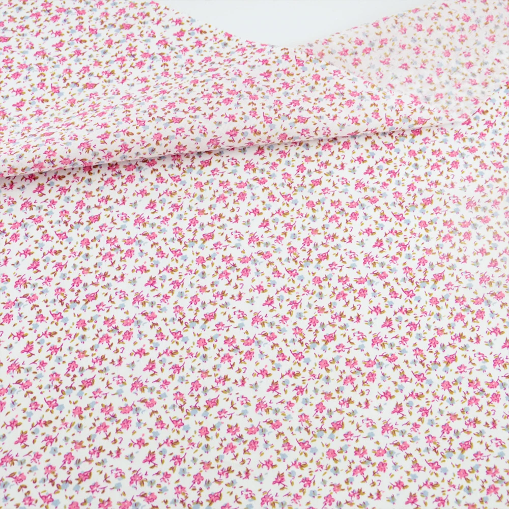 Booksew tessuto africano tessuto per bambini in cotone tessuto floreale rosa cucito Tecido tende per bambole tessuti materiali artigianato panno