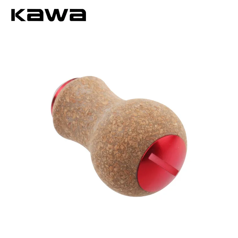 kawa 1pc Fishing Reel Handle Knob Material Rubber Soft Wooden Knob For D/S Reel 2pcs Beari ng Weight 11.3g/pc DIY Reel Accessory