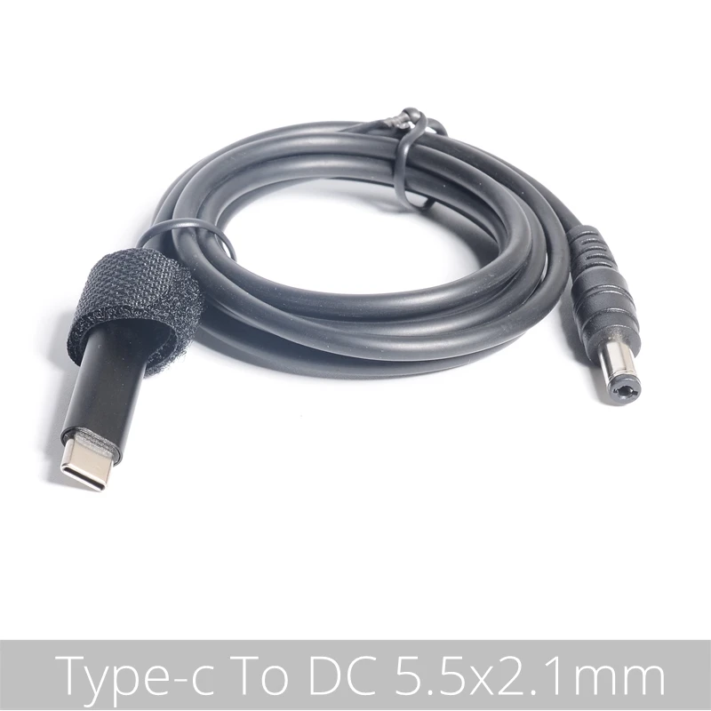 

USB 3.1 TYPE C to DC 5.5*2.1 Male to Male Laptop Charger DC Jack Power Adapter Cable 1.5M Decoy Trigger PD Charging 5.5x2.1mm