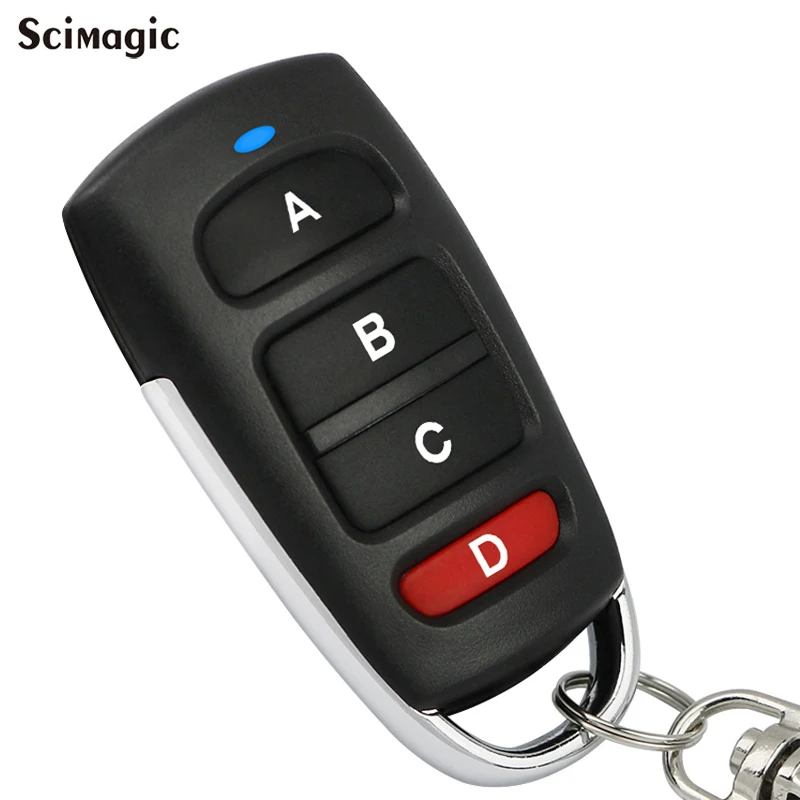 

433MHZGarage Door 4 Button Electric Door Clone Remote Control Anti-theft Lock Keychain