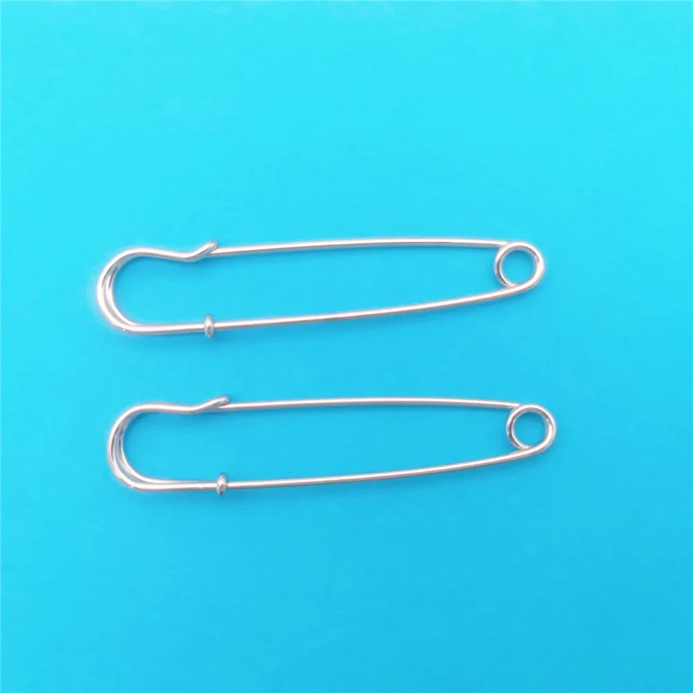 500PCS 60MM Silver Color Metal Safety Pins for Jewelry Crafts DIY Sewing Tools Accessory Apparel Accessories Pins