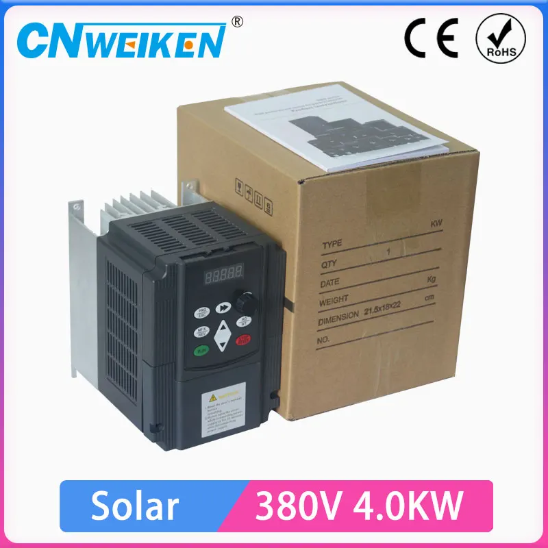 

4kw DC 400-700V input & 380V 3 phase output solar frequency inverter/frequency converter for water pump motor