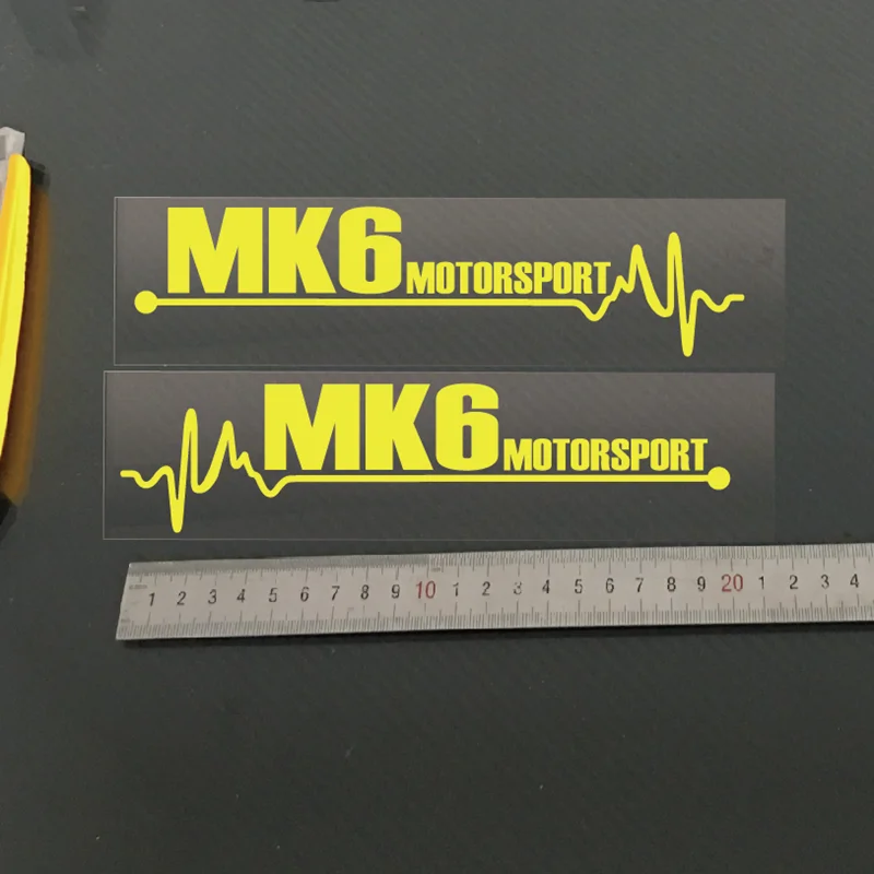 2Pcs Car Accessories Reflective Decals Vinyl Stickers for MK2 MK3 MK4 MK5 MK6 MK7 MK8 Motor Vehicle Auto Decoration