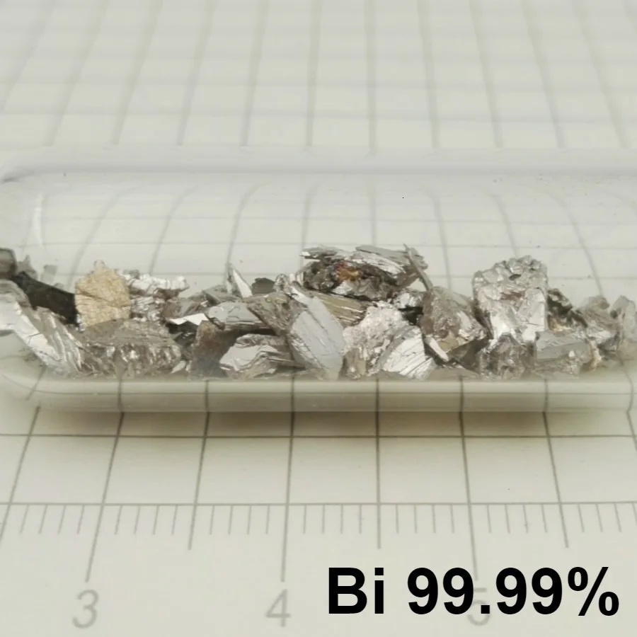 

5 grams pure bismuth metal fragments 99.99% purity element sample