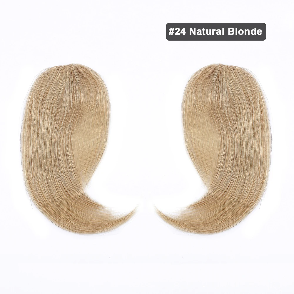 Sego 2 Teile/satz Echthaar Seitlicher Pony Clip in Pony Echthaar Bang Natürlicher Clip on Side Bang Gerade Fransen Haarverlängerung – Detail 10