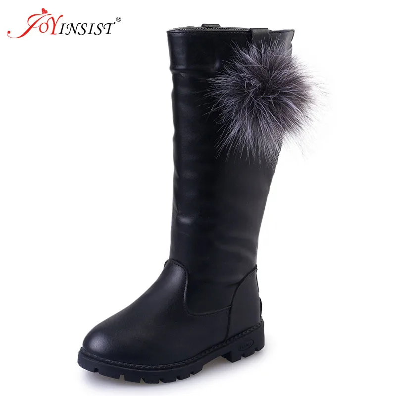 2021 Girls Boots High Quality Winter Children Boots Kids Shoes PU Leather Waterproof Rubber for Girl