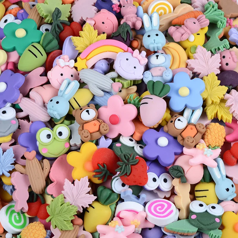 20/50 Pcs Mix Frosted Lucky Bag Resin Ornament DIY Crafts Phone Shell Patch Decor Arts Hair Accessories Brooch Earring Materials