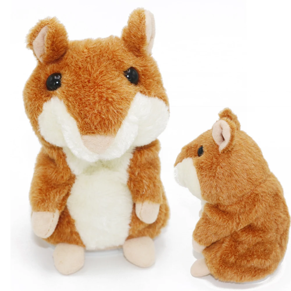 Talking Hamster Mouse Vole Headphone Pet Plush Toy Hot Cute Speak Talking Sound Record Hamster