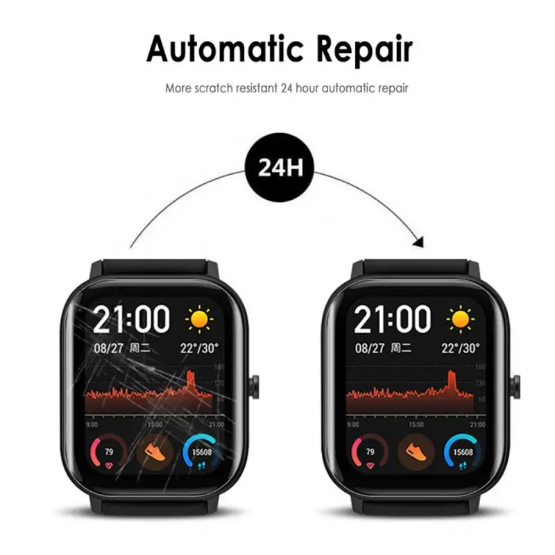 Защитная Гидрогелевая пленка для Amazfit GTS 2 Mini 2e (не стекло), Защитная пленка для Amazfit GTS 2e 2 Mini (не стекло)