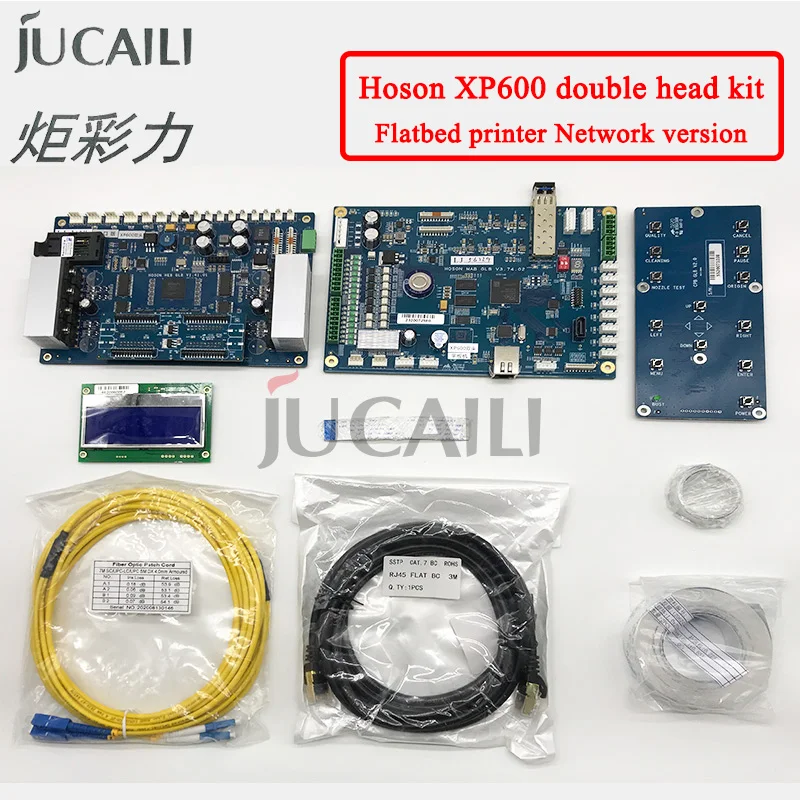 Jucaili Double head Hoson Board kit for Epson xp600 printhead printer board kit for flatbed Printer supports the Z axis