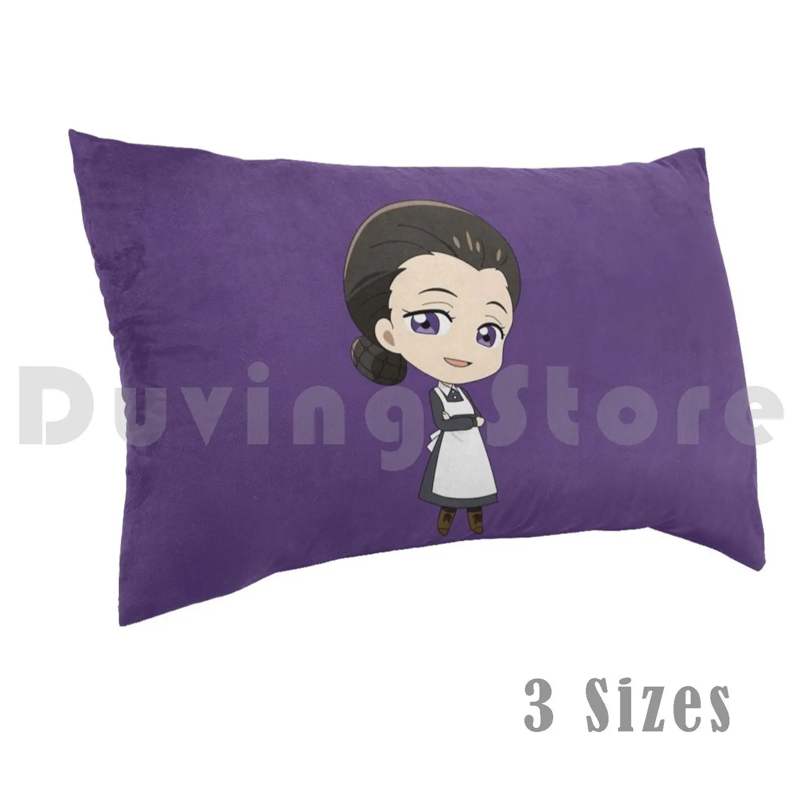 Funda de almohada Chibi Isabella impresa 35x50 Yakusoku No Neverland The Promised Neverland Mama Norman Ray