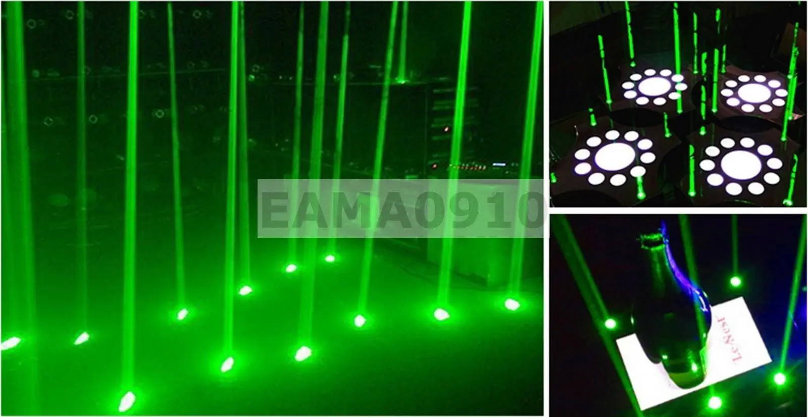 1pc 3.6-4.2V 532nm 50mW Green Laser Module Dot Thick Beam Bar Stage Light 22x70mm