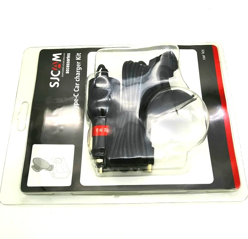 SJCAM A10 A20 оригинальное автомобильное зарядное устройство, кронштейн на присоске, кабель типа C для sjcam A10, экшн-камера A10, автомобильные аксессуары