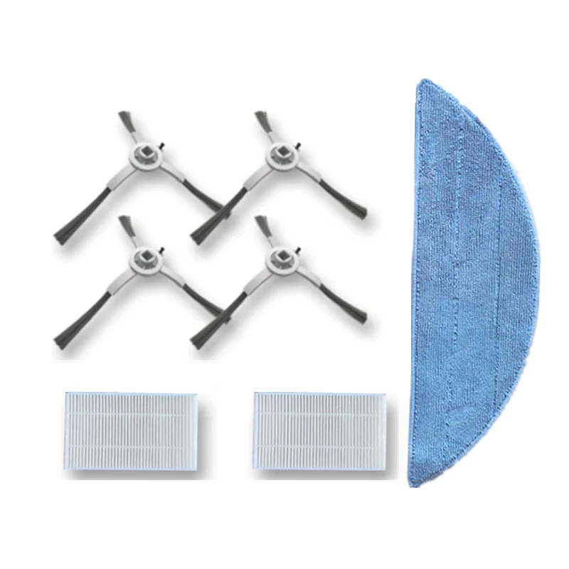 Peças de reposição para robô aspirador abir x5, x6, x8, includesside escova filtro hepa mop pano substituição