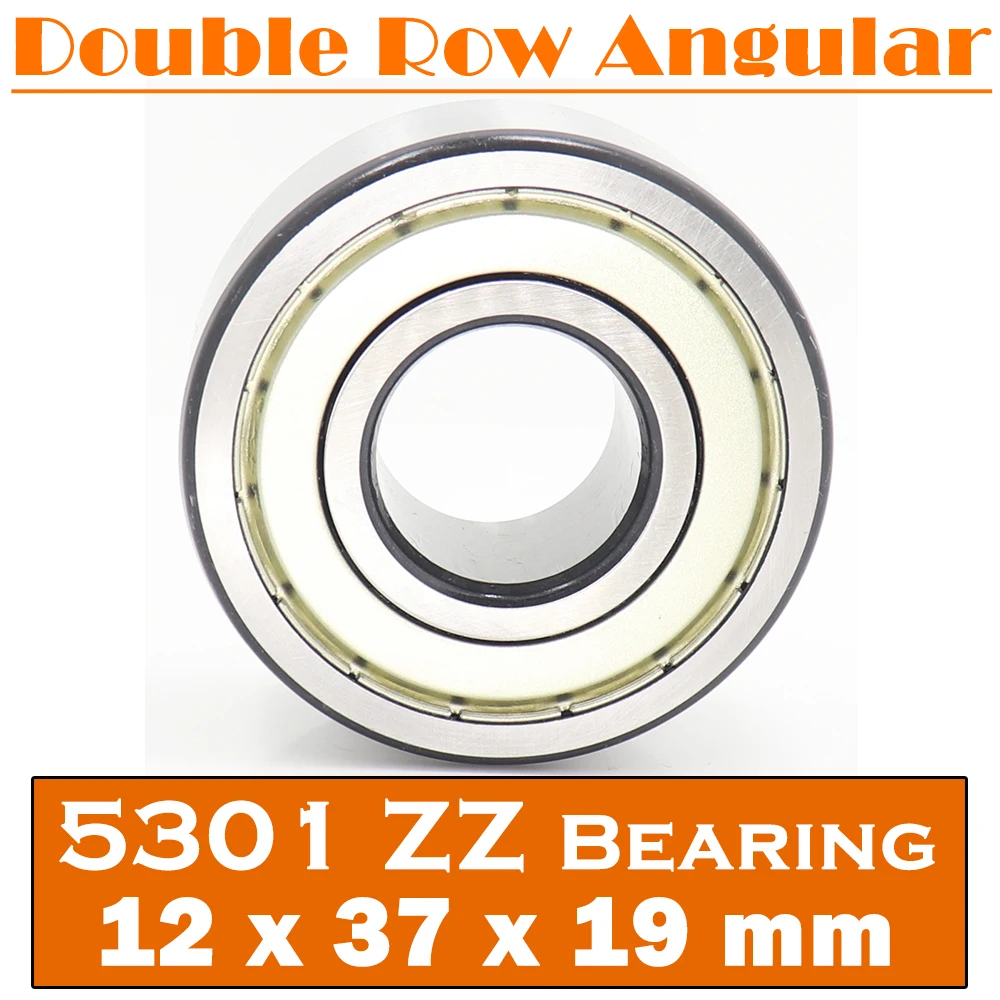 5301 ZZ Bearing 12*37*19 mm ( 1 PC ) Axial Double Row Angular Contact 5301ZZ 3301 ZZ 3056301 Ball Bearings