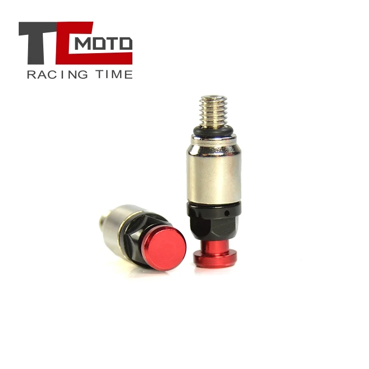 

TCMOTO New 2pcs M5x0.8mm Motorcycle Screw Fork Bleeder Relief Valve Fork Relief Valve Front Inverted Shock Absorber Deflation