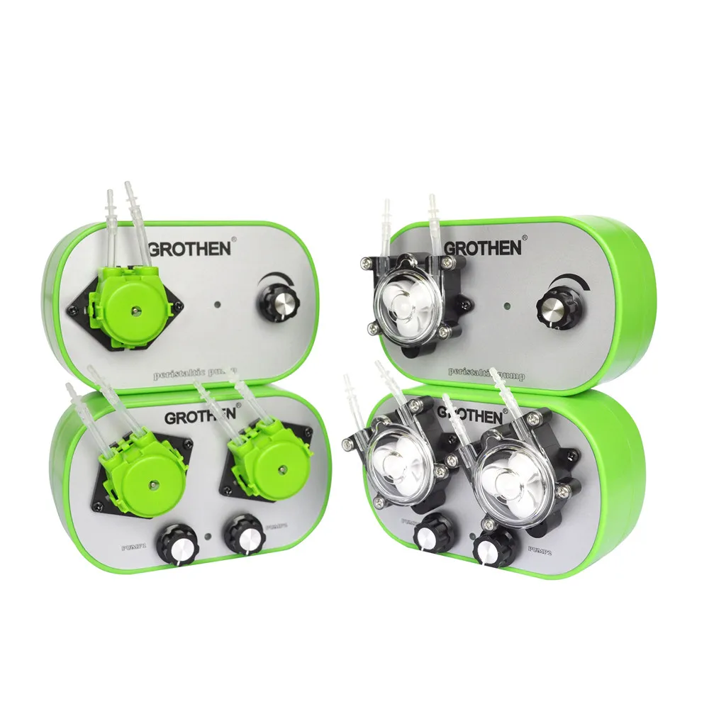 Peristaltic Pump Dosing Pump Flow  Rate Adjustable, Easy Use GROTHEN 4ml/min to120 ml/min G628-1