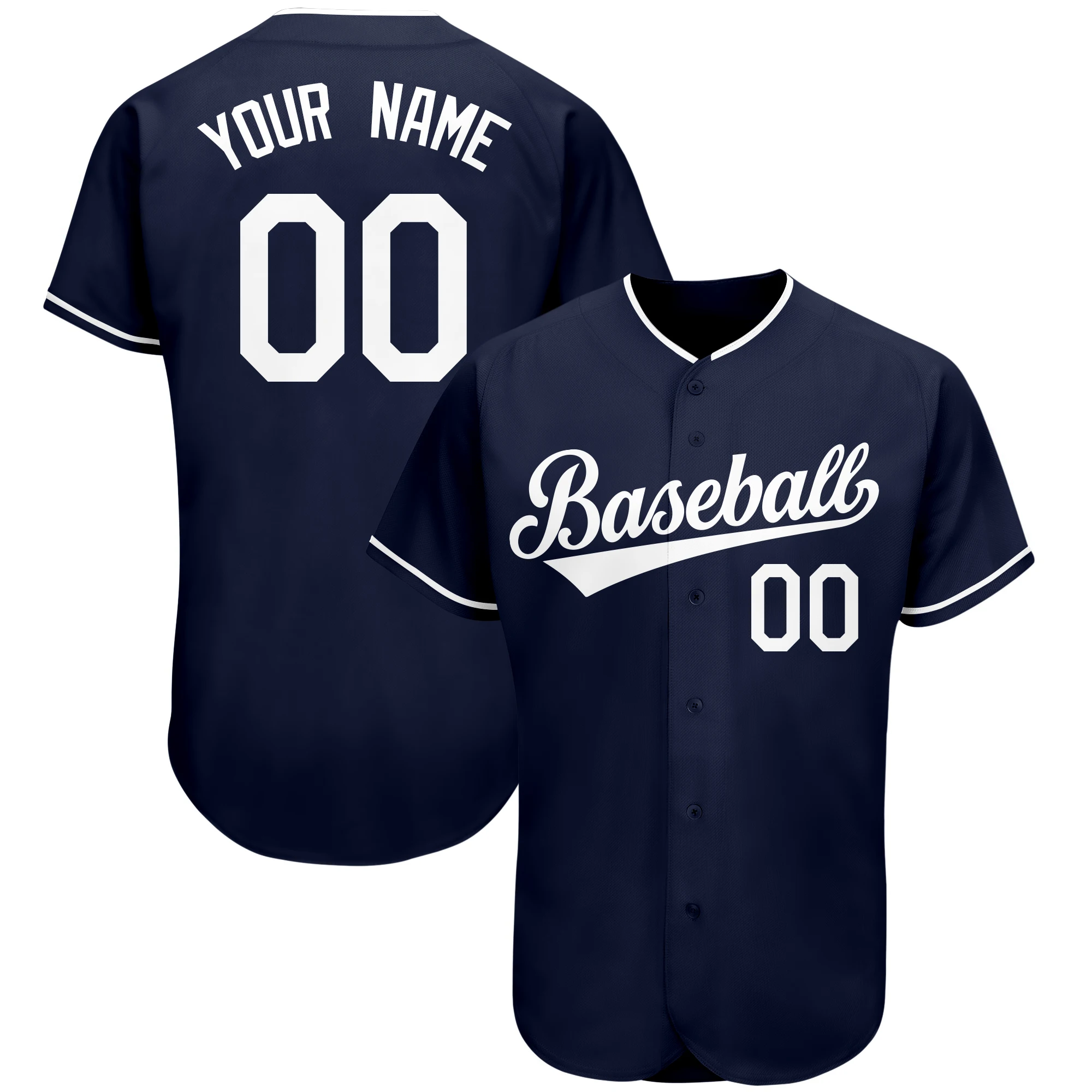 Wholesale Print Baseball Jersey for Cheap，Custom Sporting Jerseys With Team Name/Number，Stitched Training Shirts V-NECK