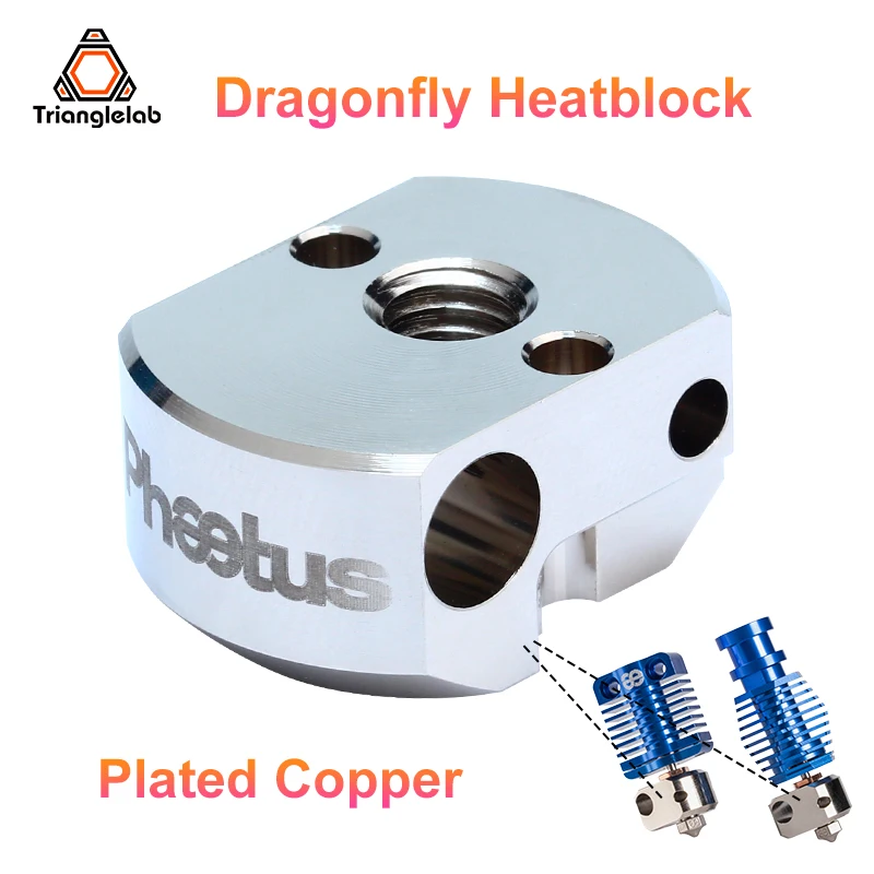 Trianglelab Dragonfly Heatblock Compatible with Dragonfly Hotend Only for Phaetus Dragonfly HOTEND