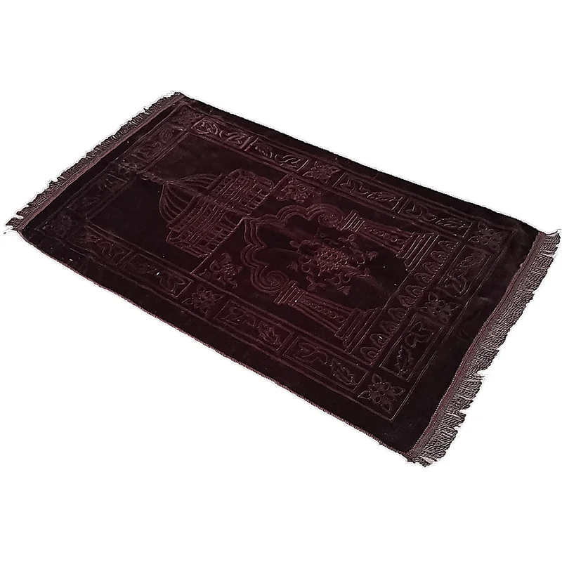 Deluxe Weichen 65X110cm Gebet Matte Muslimischen Kaschmir-wie Verdicken Decke Salat Musallah Namaz Islamischen Beten Teppich