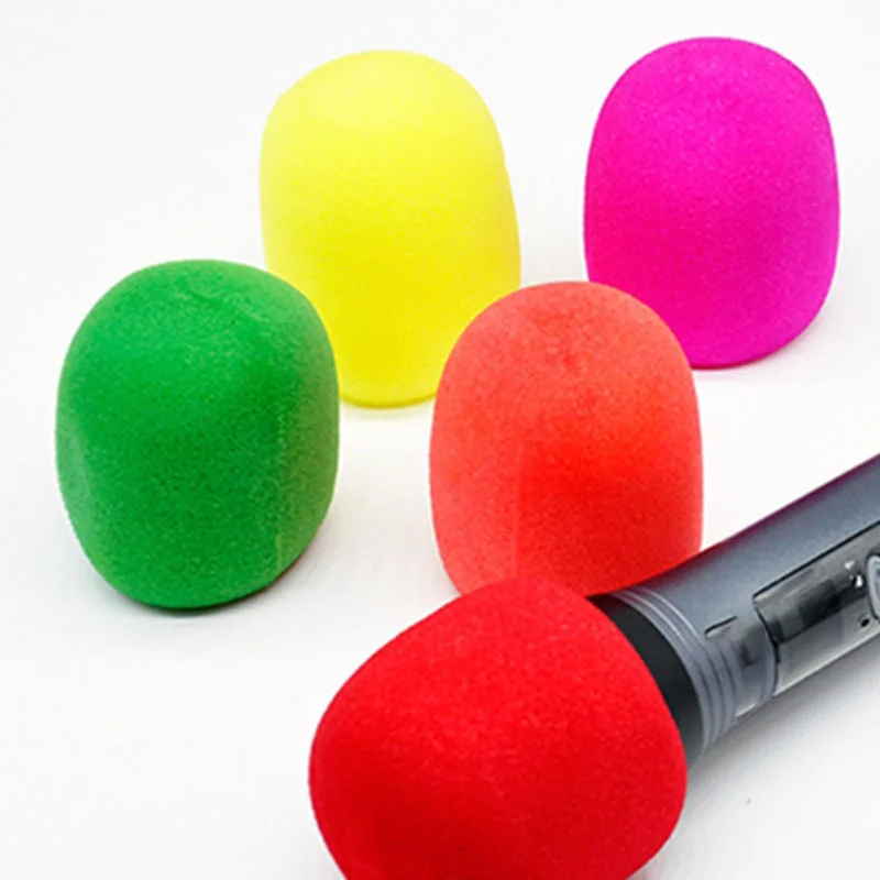 ارتفاع-30 حزمة سميكة يده ميكروفون المرحلة الزجاج رغوة الغلاف كاريوكي DJ (12 اللون)