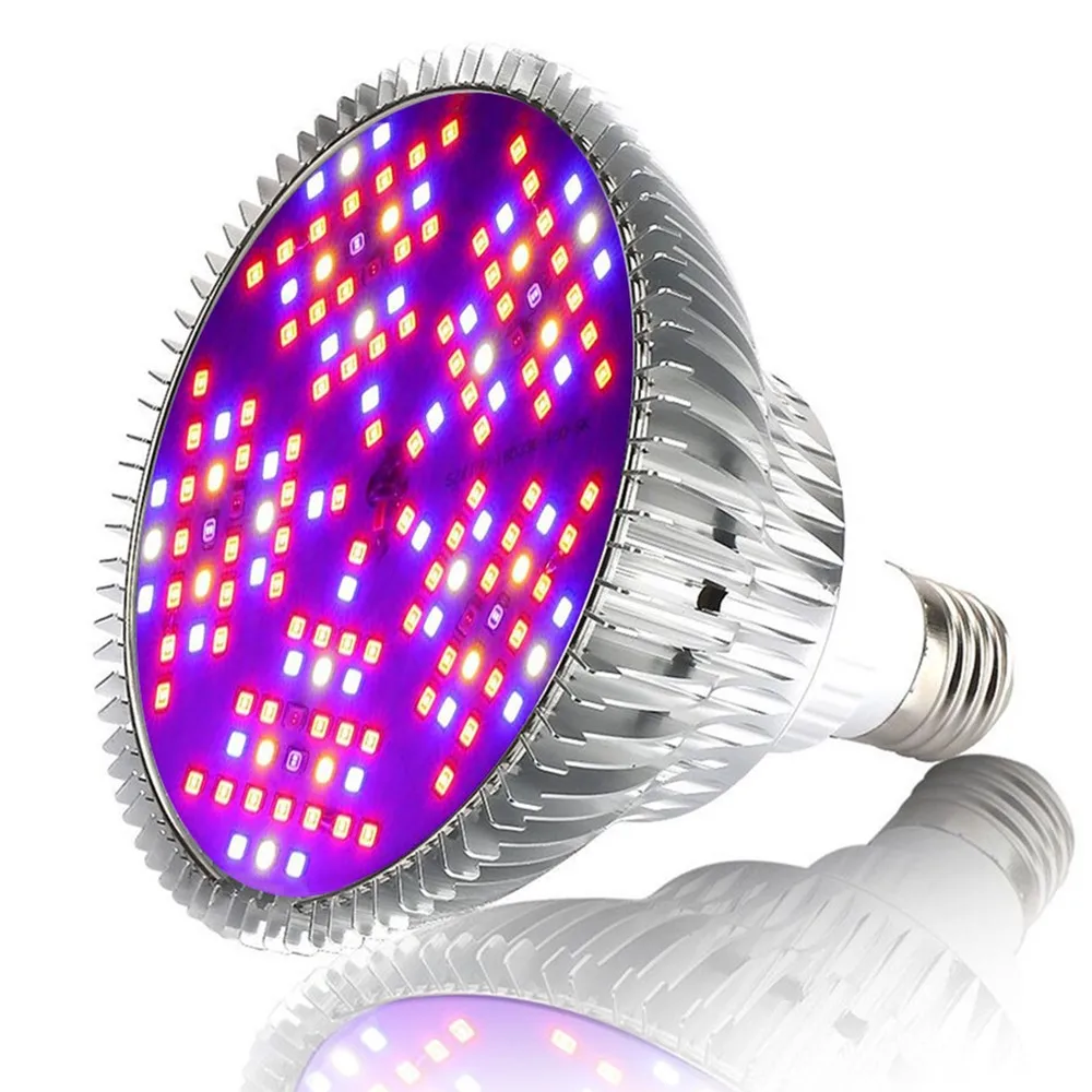 

80W 120W LED Plant Grow Light E27 Full Spectrum led Plants Growing Lamp Bulb Phyto for Vegetable Blooming Hydroponic Tent Box