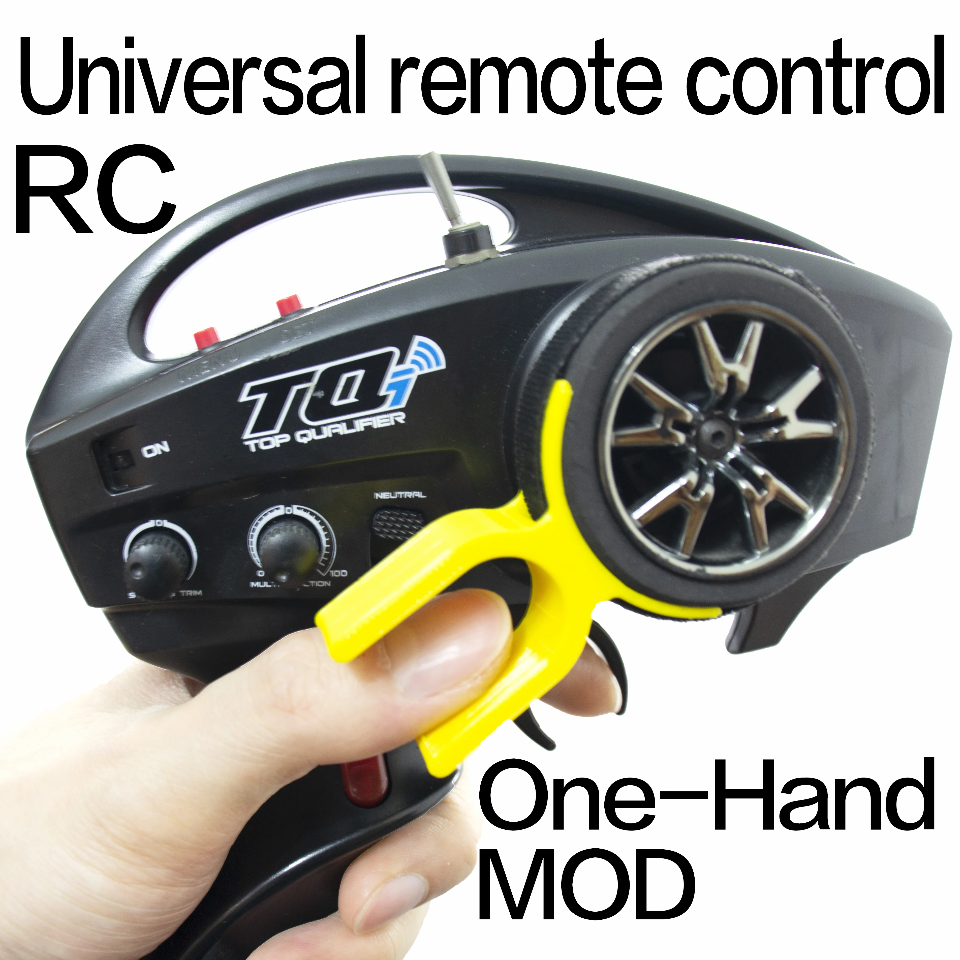 【PODTIG】RC Universal Remote Control ONE HAND MOD TRAXXAS TRX4 SLASH MAXX